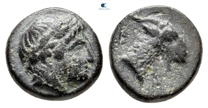 Aiolis. Aigai circa 300-200 BC. 
Bronze Æ

10 mm, 1,08 g



nearly very f...