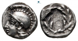 Aiolis. Elaia circa 460-400 BC. Diobol AR