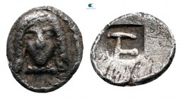 Ionia. Kolophon circa 500-450 BC. Tetartemorion AR