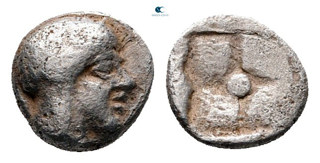 Ionia. Kolophon circa 450-400 BC. 
Hemiobol AR

4 mm, 0,38 g



very fine