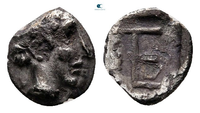 Ionia. Kolophon circa 450-410 BC. 
Tetartemorion AR

5 mm, 0,24 g



very...
