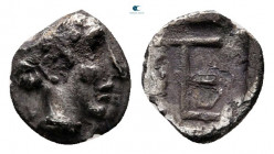 Ionia. Kolophon circa 450-410 BC. Tetartemorion AR