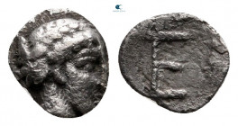 Ionia. Kolophon circa 450-410 BC. Tetartemorion AR