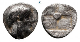 Ionia. Kolophon circa 450-400 BC. Tetartemorion AR