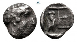 Ionia. Kolophon circa 450-410 BC. Tetartemorion AR