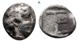 Ionia. Kolophon circa 450-410 BC. Tetartemorion AR
