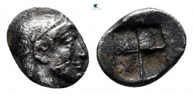 Ionia. Kolophon circa 450-400 BC. Tetartemorion AR