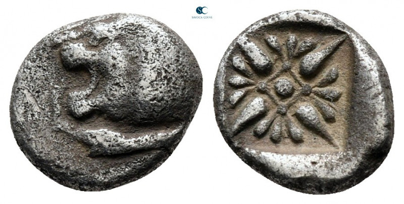 Ionia. Miletos circa 525-475 BC. 
Obol AR

9 mm, 0,80 g



nearly very fi...