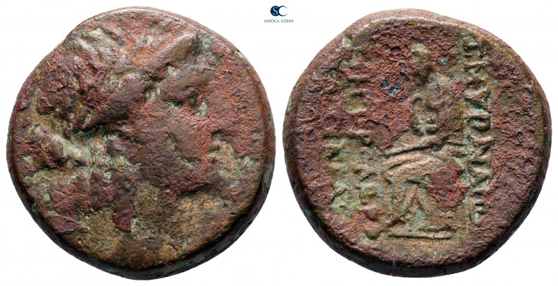 Ionia. Smyrna circa 145-50 BC. 
Bronze Æ

21 mm, 8,91 g



fine