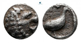 Caria. Mylasa circa 420-390 BC. Tetartemorion AR