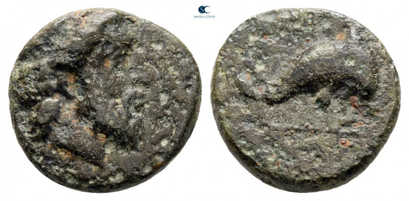 Caria. Mylasa circa 400-300 BC. 
Bronze Æ

11 mm, 1,29 g



nearly very f...