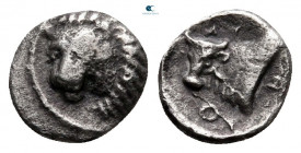 Caria. Uncertain mint circa 400-350 BC. Hemiobol AR
