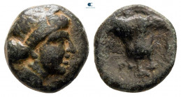 Islands off Caria. Rhodos circa 350-300 BC. Bronze Æ
