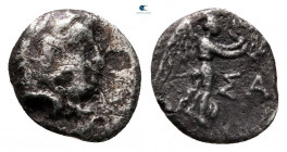 Seleukid Kingdom. Uncertain mint, perhaps Seleukeia on the Tigris I. Antiochos I Soter 281-261 BC. Struck ca. 296/5 BC or later. Obol or Hemiobol AR