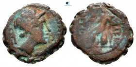 Seleukid Kingdom. Ake-Ptolemaïs mint. Antiochos IV Epiphanes 175-164 BC. Serrate Æ
