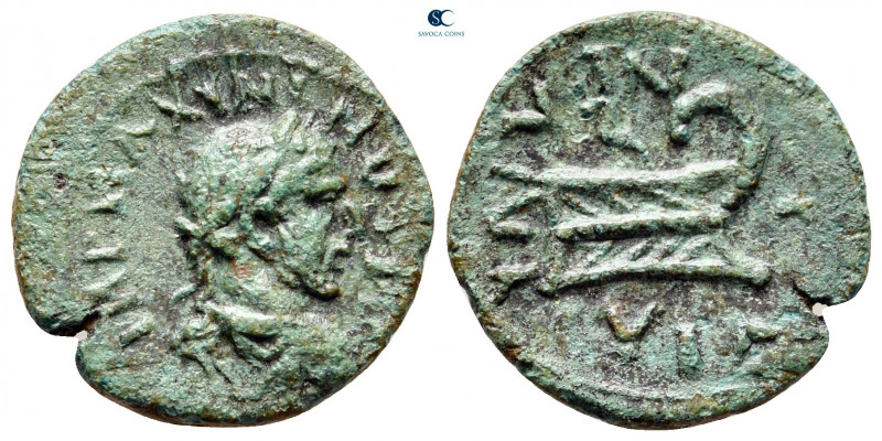 Thrace. Deultum. Caracalla AD 198-217. 
Bronze Æ

19 mm, 2,87 g



very f...