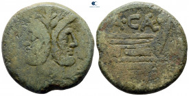 A. Caecilius A.f. Case 169-158 BC. Rome. As Æ