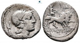 M. Volteius M. f 75 BC. Rome. Denarius AR
