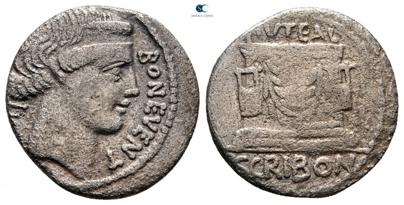 L. Scribonius Libo 62 BC. Rome
Denarius AR

19 mm, 3,60 g



nearly very ...
