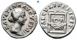 Faustina II AD 147-175. Rome. Denarius AR