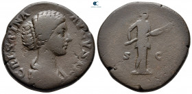 Crispina AD 177-183. Rome. Sestertius Æ