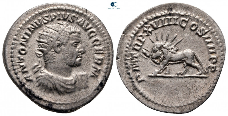Caracalla AD 198-217. Rome
Antoninianus AR

22 mm, 4,95 g



very fine