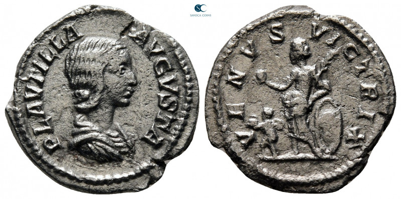 Plautilla. Augusta AD 202-205. Rome
Denarius AR

18 mm, 2,72 g



very fi...