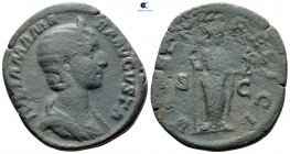 Julia Mamaea. Augusta AD 225-235. Rome. Sestertius Æ