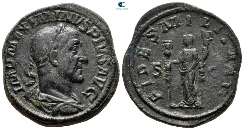 Maximinus I Thrax AD 235-238. Rome
Sestertius Æ

32 mm, 23,27 g



very f...