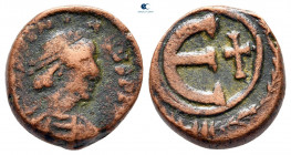 Justinian I AD 527-565. Carthage. Pentanummium Æ