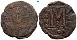 Justinian I AD 527-565. Constantinople. Follis or 40 Nummi Æ
