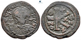 Justinian I AD 527-565. Cyzicus. Half Follis or 20 Nummi Æ