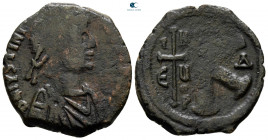 Justinian I AD 527-565. Theoupolis (Antioch). Half Follis or 20 Nummi Æ