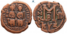 Justin II and Sophia AD 565-578. Cyzicus. Follis or 40 Nummi Æ
