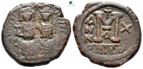 Justin II and Sophia AD 565-578. Nikomedia. Follis or 40 Nummi Æ