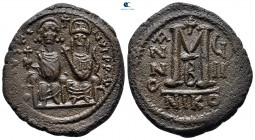 Justin II and Sophia AD 565-578. Nikomedia. Follis or 40 Nummi Æ