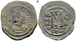 Maurice Tiberius AD 582-602. Constantinople. Follis or 40 Nummi Æ