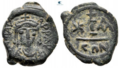 Maurice Tiberius AD 582-602. Constantinople. Decanummium Æ