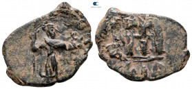 Constans II AD 641-668. Constantinople. Follis or 40 Nummi Æ