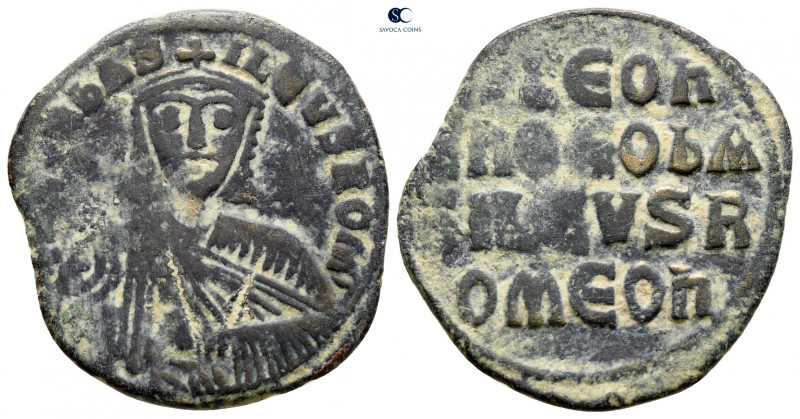 Leo VI the Wise AD 886-912. Constantinople
Follis or 40 Nummi Æ

26 mm, 5,20 ...