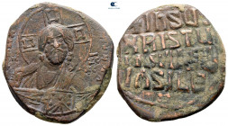 Attributed to Basil II and Constantine VIII AD 976-1028. Constantinople. Anonymous Follis Æ