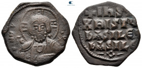 Attributed to Basil II and Constantine VIII AD 976-1028. Constantinople. Anonymous Follis Æ
