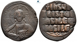 Attributed to Basil II and Constantine VIII AD 976-1028. Constantinople. Anonymous Follis Æ