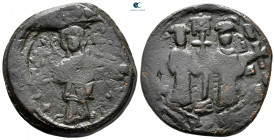 Constantine X Ducas and Eudocia AD 1059-1067. Constantinople. Follis Æ