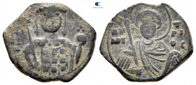 John II Comnenus AD 1118-1143. Thessalonica. Half Tetarteron Æ