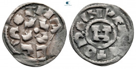 Italy. Lucca. Henry II AD 1004-1024. Denier AR