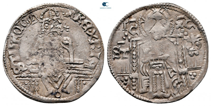 Serbia. Uncertain mint. Stefan Uroš IV Dušan AD 1345-1355. 
Dinar AR

20 mm, ...