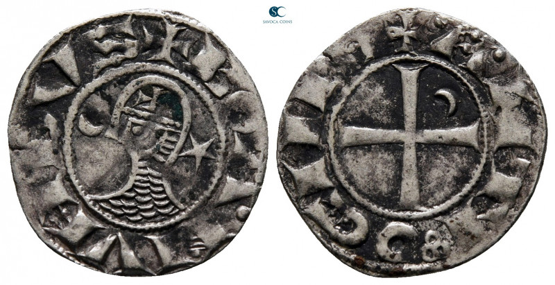 Principality of Antioch. Antioch. Bohemond III AD 1163-1201. 
Denier AR

18 m...