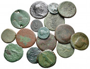 Lot of ca. 16 roman bronze coins / SOLD AS SEEN, NO RETURN!fine