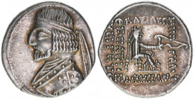 Arsakes XVI. 78-61 BC
Königreich der Parther. Drachme. 4,18g
Shore 134
vz
